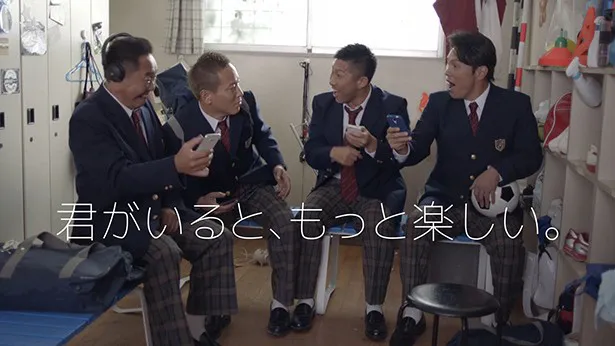 松木安太郎、じゅんいちダビッドソン、前園真聖、福田正博(写真左から)の楽しそうな姿も印象的