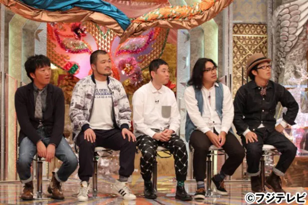 “ブサイク芸人”として登場する(左から)小沢、長谷川俊輔、今野、中岡、鈴木拓