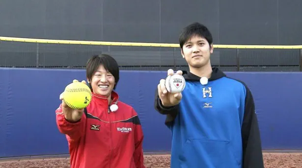 「TOKYO応援宣言」で対談を行った大谷翔平選手と上野由岐子選手(写真右から)