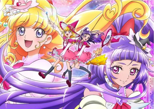 「魔法つかいプリキュア！」は、異なる世界で暮らすみらいとリコが手をつないで変身する