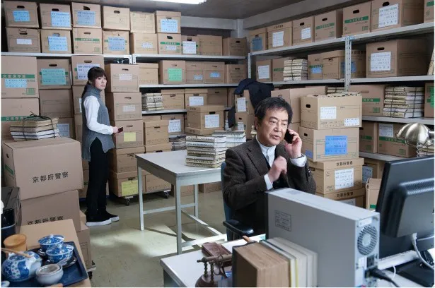 鳥居(渡瀬恒彦)は京都府警本部・刑事企画課資料係の係長へ異動する