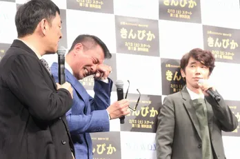ユースケのテキトー発言連発に主演・中井貴一が涙!?
