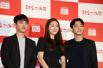 EXOのCHENとD.O.がロッテ免税店銀座をPR