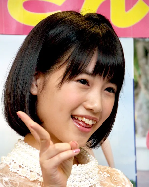 「AKB48 45thシングル 選抜総選挙」(6月18日)について「ことしは必ず選抜に入りたいなって思っているんですけど、HKT48メンバーがたくさんランクインできるといいな」と目標を語った