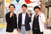 「モシモノふたり～タレントが“おためし同居生活”してみました～」でMCを務める小泉孝太郎とバナナマン 
