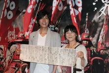 「真田丸」展6万人突破、村上新悟が早くも直江状朗読