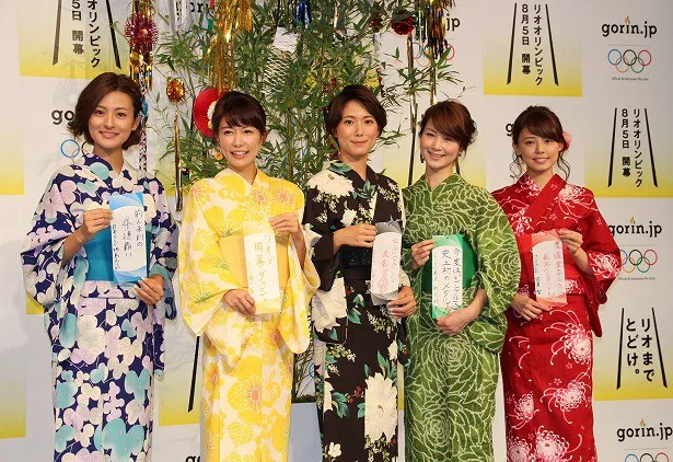 人気女子アナ5人が浴衣姿でリオ五輪民放中継をpr Webザテレビジョン