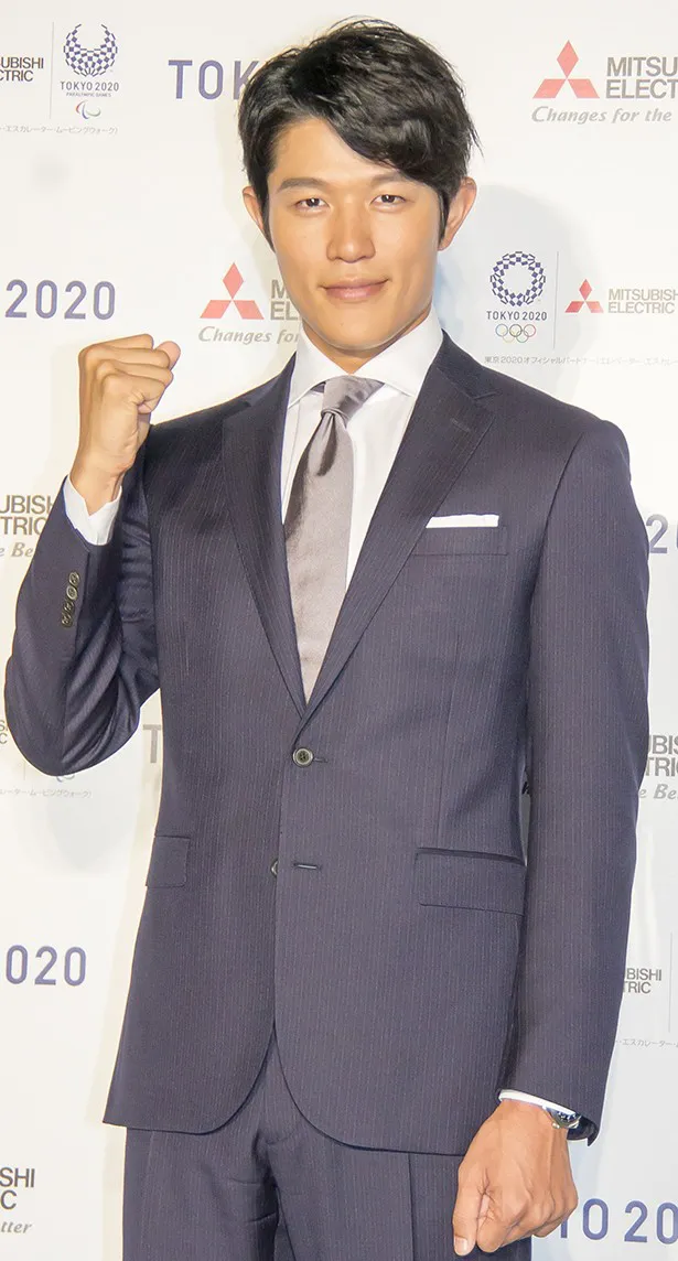 三菱電機東京2020オリンピック・パラリンピック新CM発表会に出席した鈴木亮平