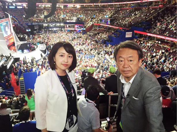 都知事選開票を前に、池上彰がアメリカ大統領選挙を緊急取材。相内優香アナと共に共和党大会へ