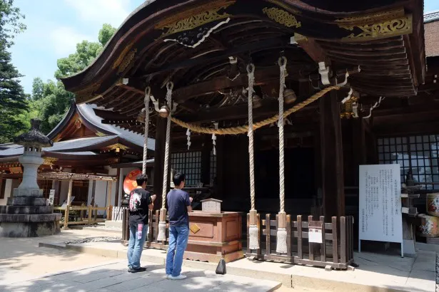 信玄の居住した躑躅ヶ崎館跡に建つ武田神社にお参り