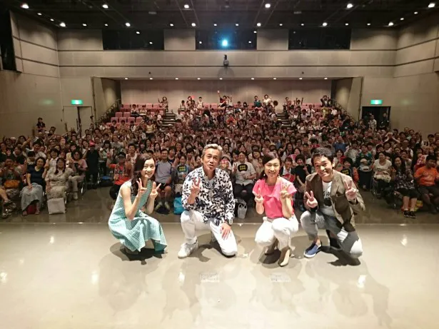 「真田丸」出演の中島亜梨沙、寺島進、長野里美、大野泰広(左から)がトークショーに登壇した
