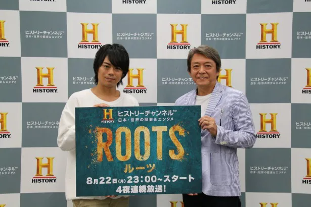 ドラマ「ROOTS/ルーツ(2016)」の吹き替えを担当した浪川大輔(写真左)と内田直哉(同右)