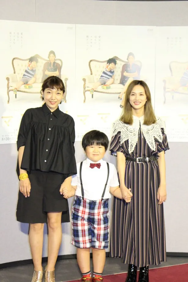 「ママゴト」に出演する安藤サクラ、小山春朋、臼田あさ美(写真左から)