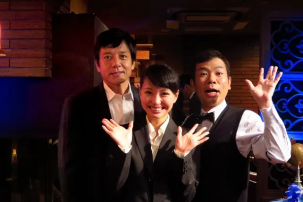 勝村政信、山本美紀子、マギーが出演するBSフジ「いきつけ」の最終回が決定した(写真左から)