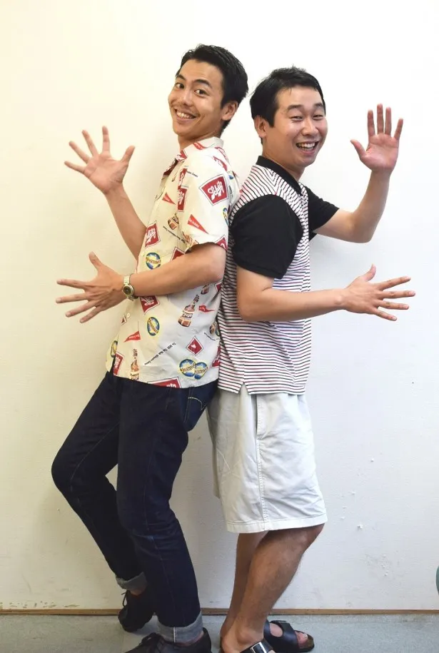 「エミアビのはじまりとはじまり」に出演する森岡龍と前野朋哉(写真左から)