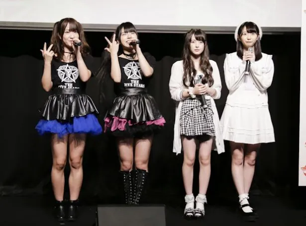 10月7日(金)スタートの「魁！アイドル塾」に出演する(左から)Splash!、少女隊