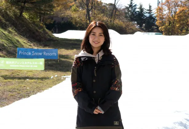 スキー場開きイベントにサプライズ登場した大島優子