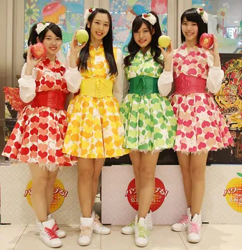 りんご娘、都内でちびっ子たちに弘前産りんごをPR！