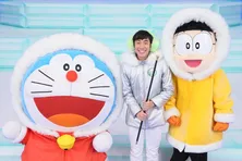 織田信成、ドラえもんとラテンのリズムでダンス共演!