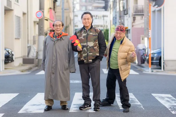 「三匹のおっさん3―」に出演する志賀廣太郎、北大路欣也、泉谷しげる(写真左から)