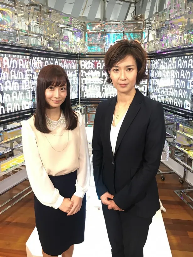 「けやきヒル'sNEWS」でキャスターを務める柴田阿弥と徳永有美(写真左から)