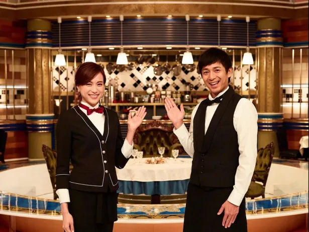 新番組「人生最高レストラン」のMCを務める徳井義実と笹川友里TBSアナウンサー