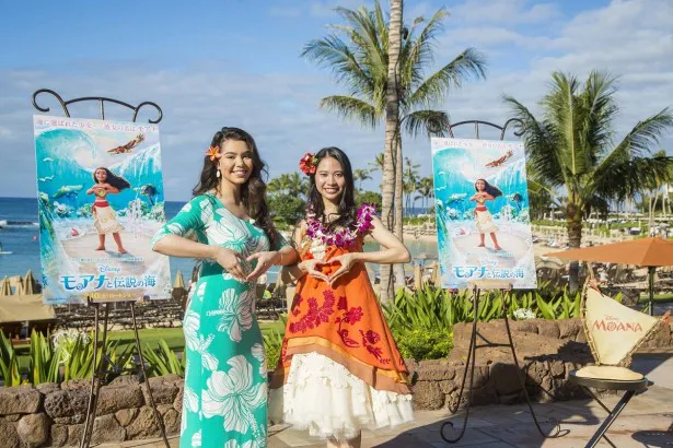 アウラニ・ディズニー・リゾート＆スパ コオリナ・ハワイで対面した、モアナ役を務める日米のヒロイン