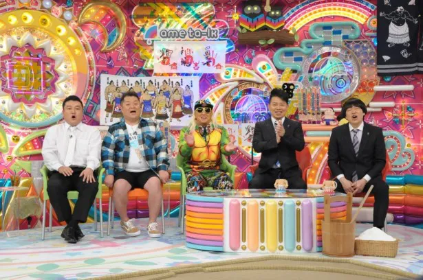 アンタ山崎弘也、ブラマヨ小杉竜一、DJ KOO(左から)、3人の知りたい側のゲストも大興奮！