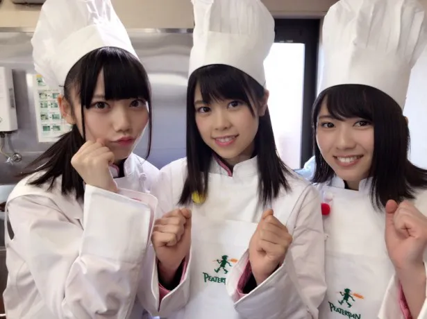 2月3日(金)放送の「AKB48チーム8の あんた、ロケロケ！」に出演する長久玲奈、吉川七瀬、清水麻璃亜(左から)