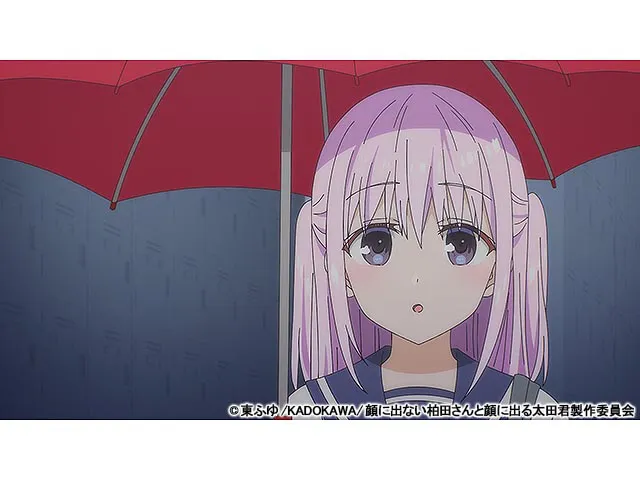 顔に出ない柏田さんと顔に出る太田君